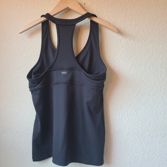 Victoria's Secret Black Women's Racerback Tank Top Size M - Picture 2 of 6